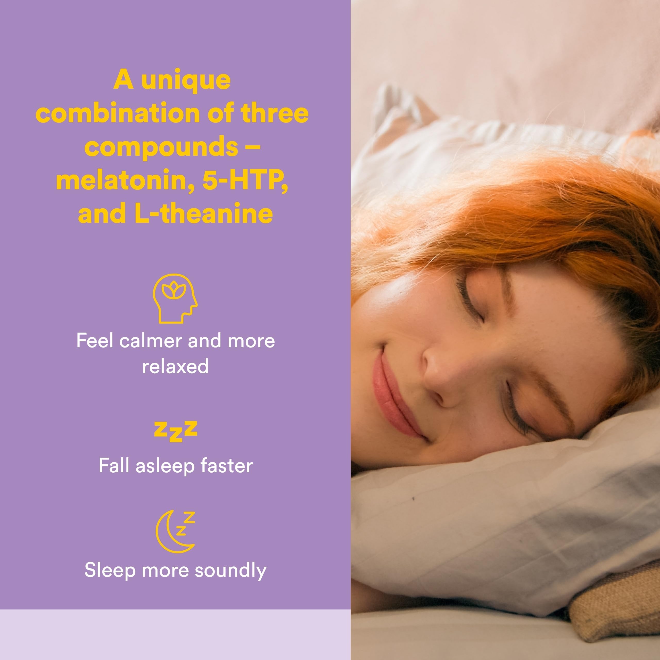 Natural Factors Stress-Relax Sueño Tranquilo, etiqueta: información clara sobre ingredientes y uso recomendado.