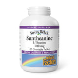 Natural Factors Suntheanine, tabletas masticables para calma diaria