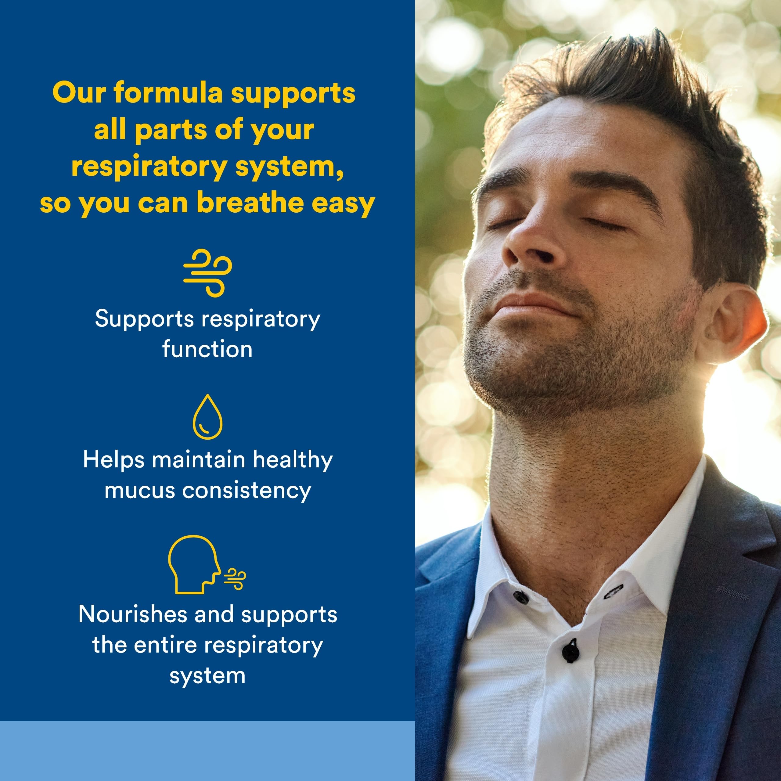 Natural Factors tabletas bronquios y senos: apoyo para vías respiratorias.