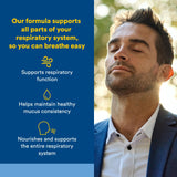Natural Factors tabletas bronquios y senos: apoyo para vías respiratorias.