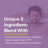 Natural Factors Tranquil Sleep: melatonina y 5-HTP para calma nocturna.