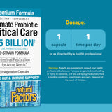 Cápsulas de Natural Factors Ultimate Probiotic Critical Care fáciles de tragar