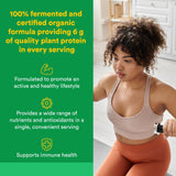 Natural Factors Verdes: cucharada medidora para preparar bebidas rápidas.