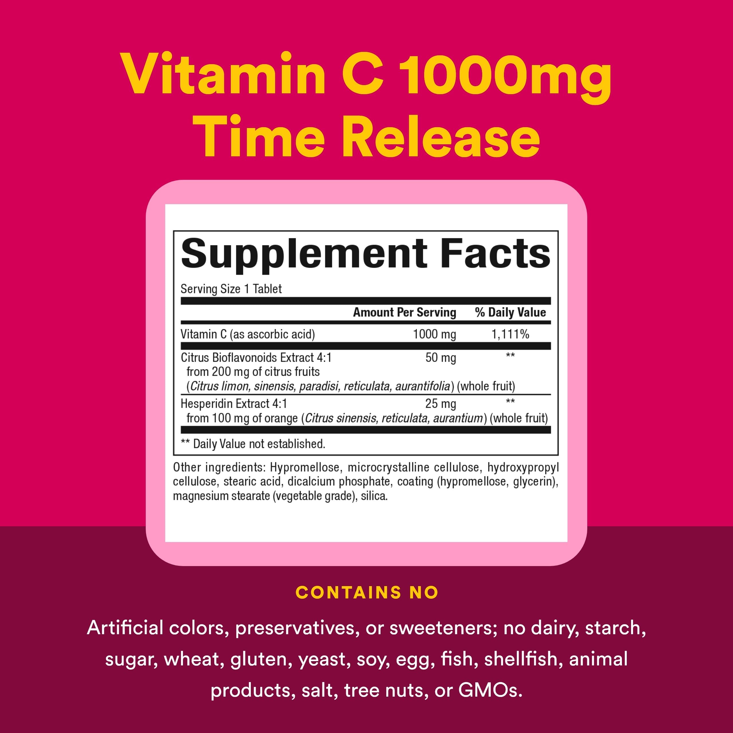 Natural Factors Vitamina C 1000 mg con escaramujos para sabor suave.