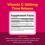 Natural Factors Vitamina C 1000 mg con escaramujos para sabor suave.