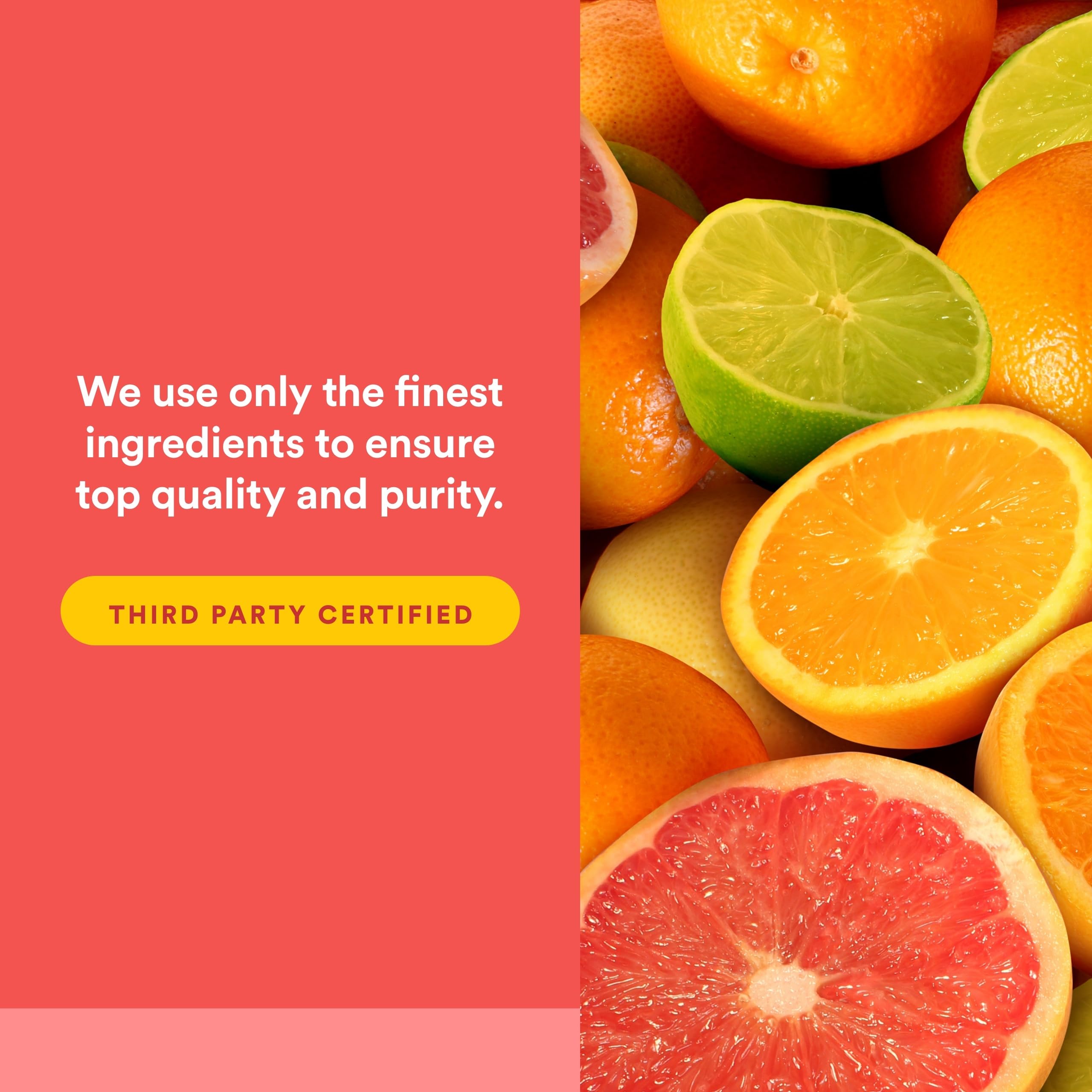 Natural Factors Vitamina C: lista de ingredientes vegetales y vitamina C en cada galleta.