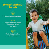 Natural Factors Vitamina C para niños, tableta con cítricos, apoyo antioxidante diario.