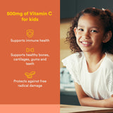 Natural Factors Vitamina C para niños, sabores melocotón maracuyá mango