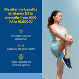 Natural Factors Vitamina D3 1000iu, tabletas, uso diario para niveles saludables