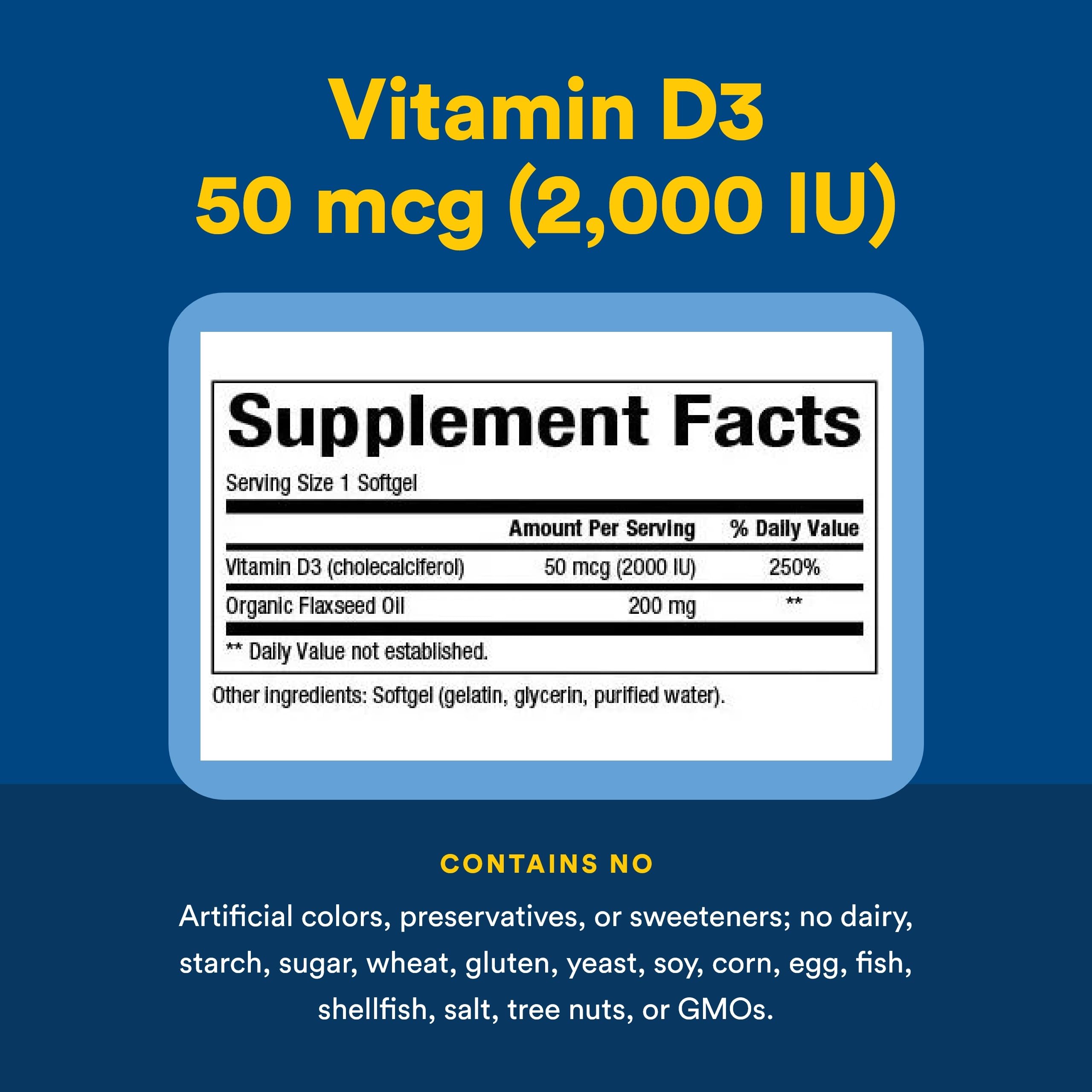 Natural Factors vitamina D3 2000 UI proceso de extracción y encapsulado