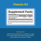 Natural Factors Vitamina K2: frasco compacto ideal para la vida activa.
