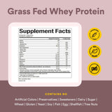 Natural Factors Whey Factors, textura polvo fino, disolución suave para batidos cremosos.