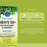 Etiqueta de Natural Factors Whole Earth & Sea con ingredientes