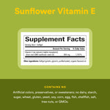 Natural Factors Whole Earth & Sea Vitamina E, dosis porción para consumo diario