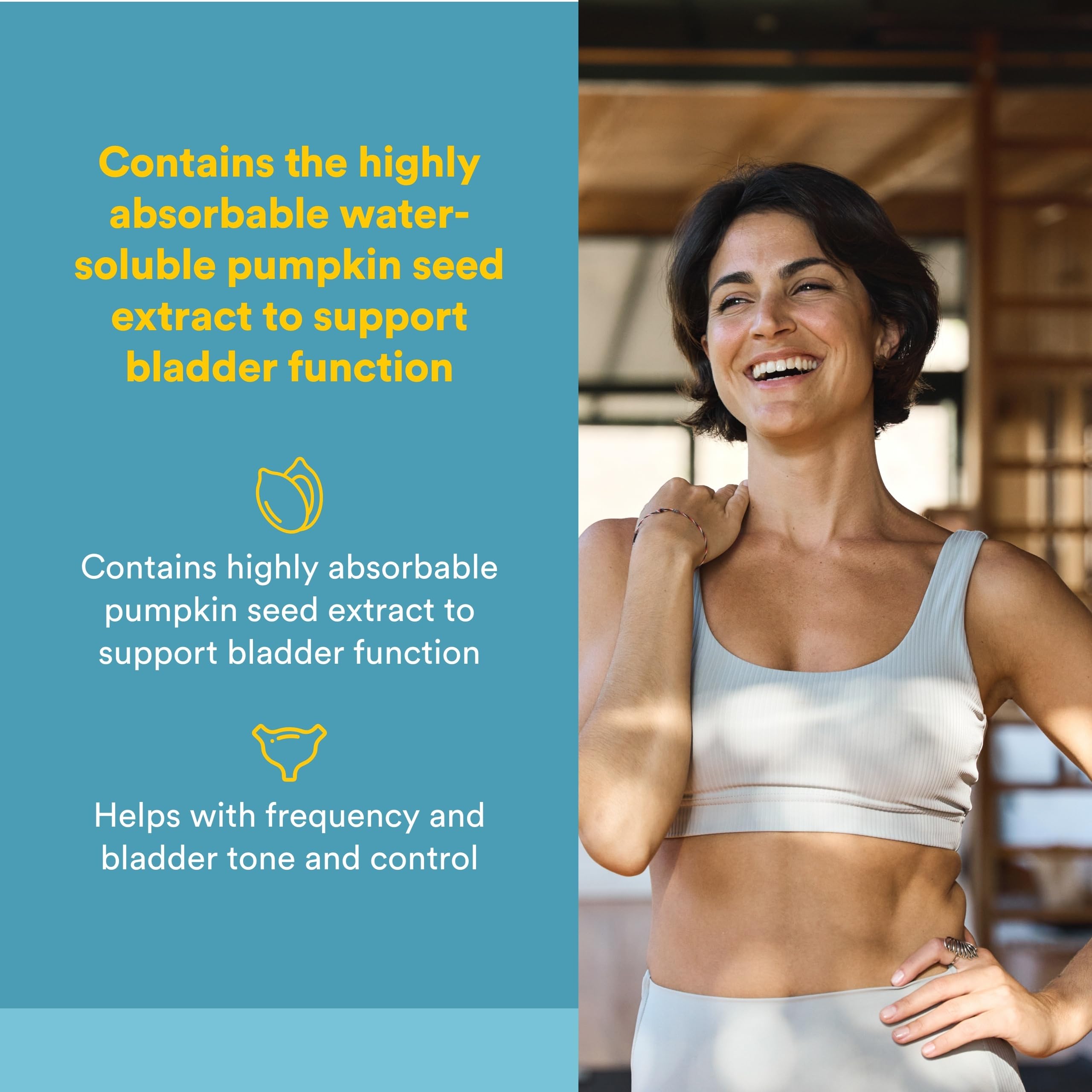 Natural Factors WomenSense BladderSense, dosis diaria para mantener la salud urinaria.