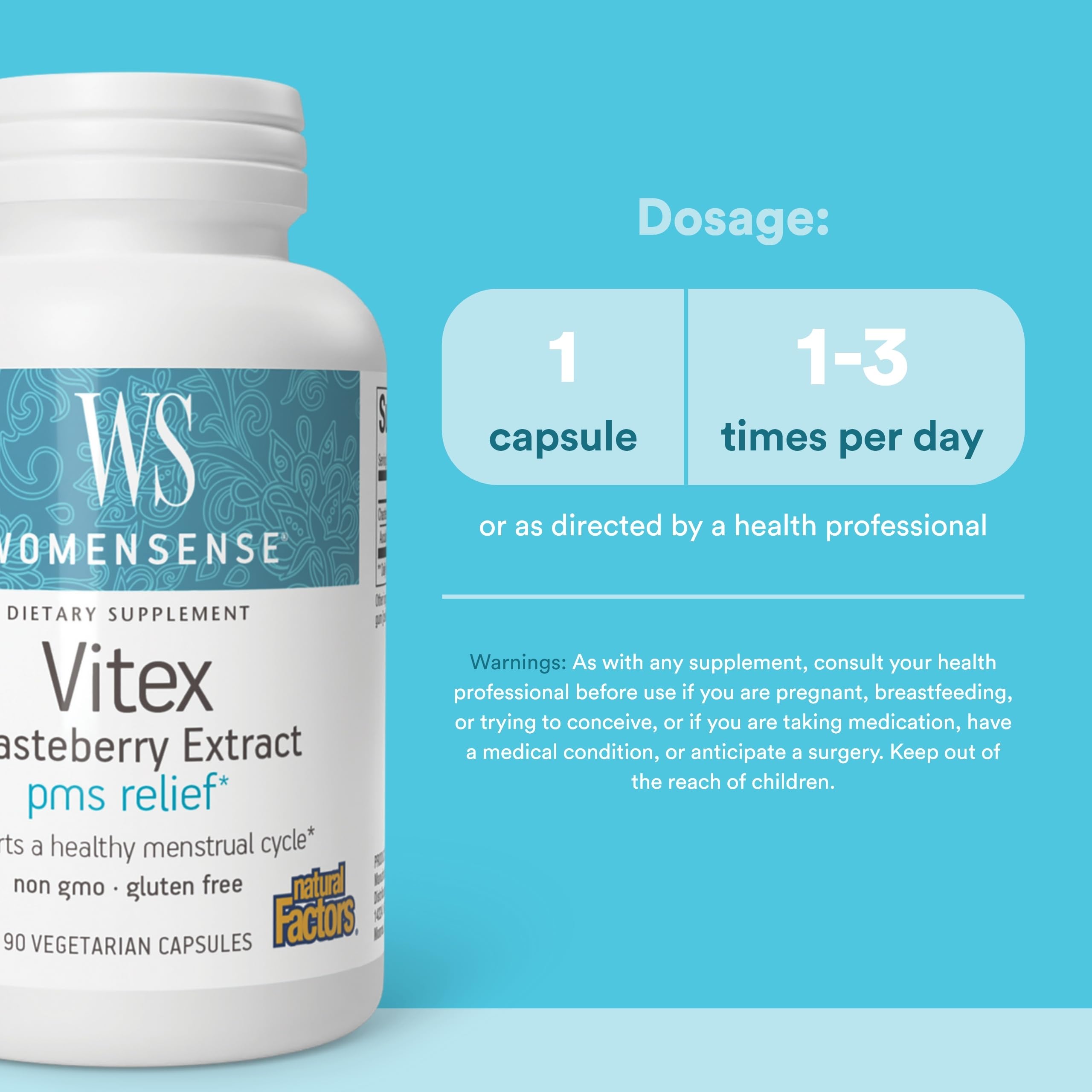 Natural Factors WomenSense Vitex en granja orgánica certificada para calidad sostenible.