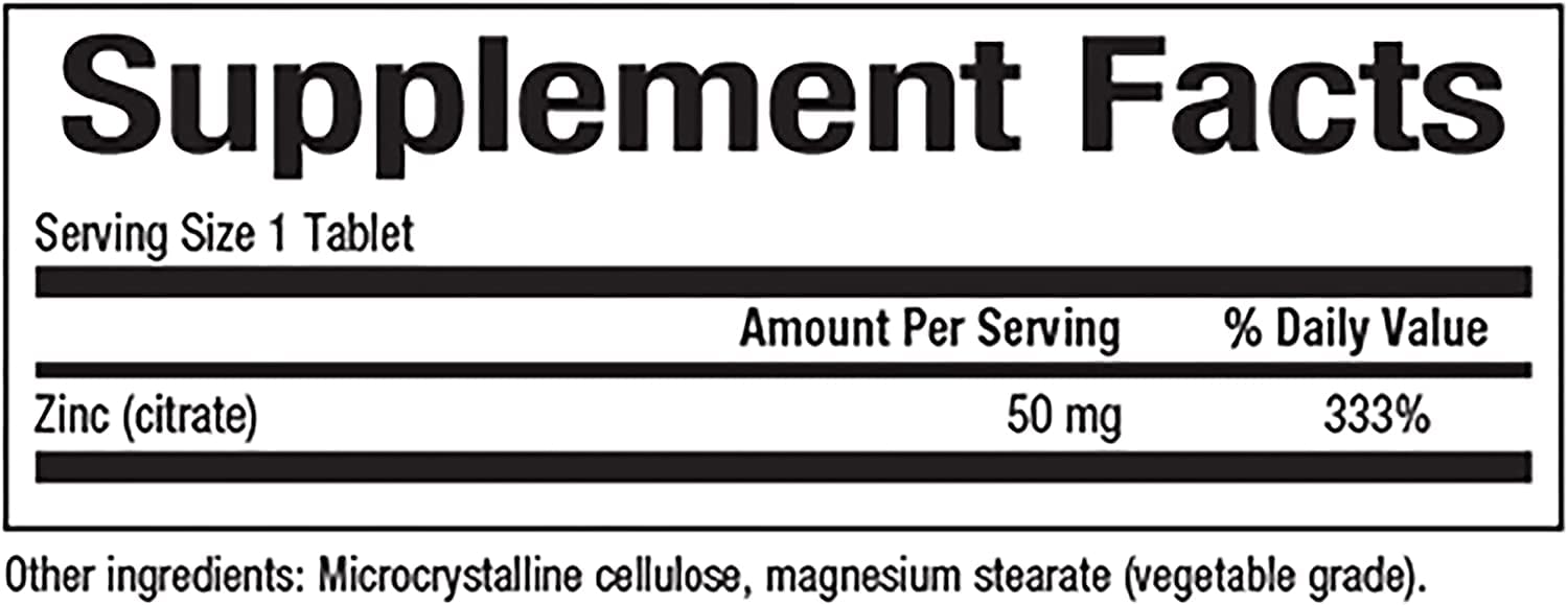 Uso diario seguro con comidas: Natural Factors Zinc Citrato mejora la absorción.