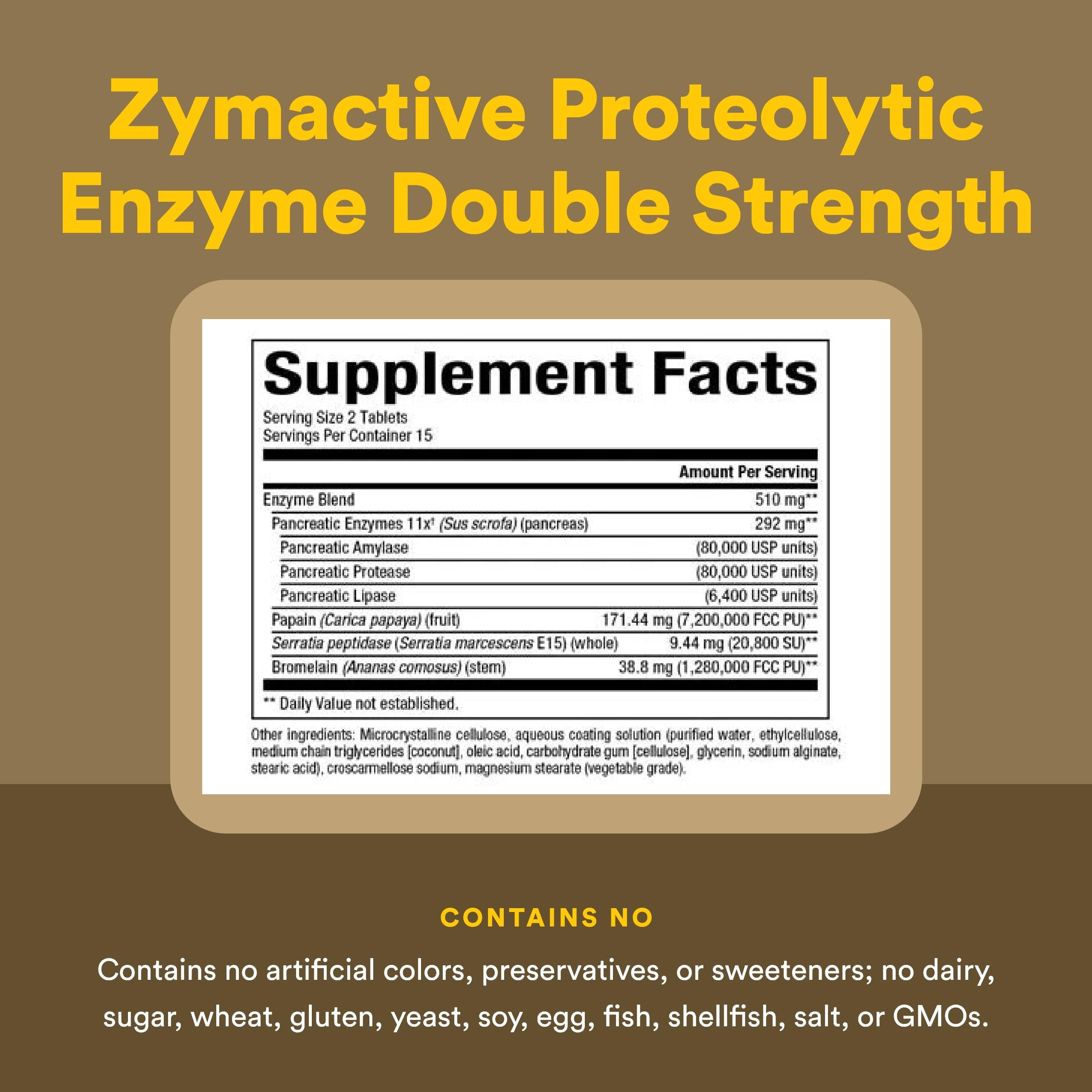Natural Factors Zymactive - ingredientes y origen orgánico visibles