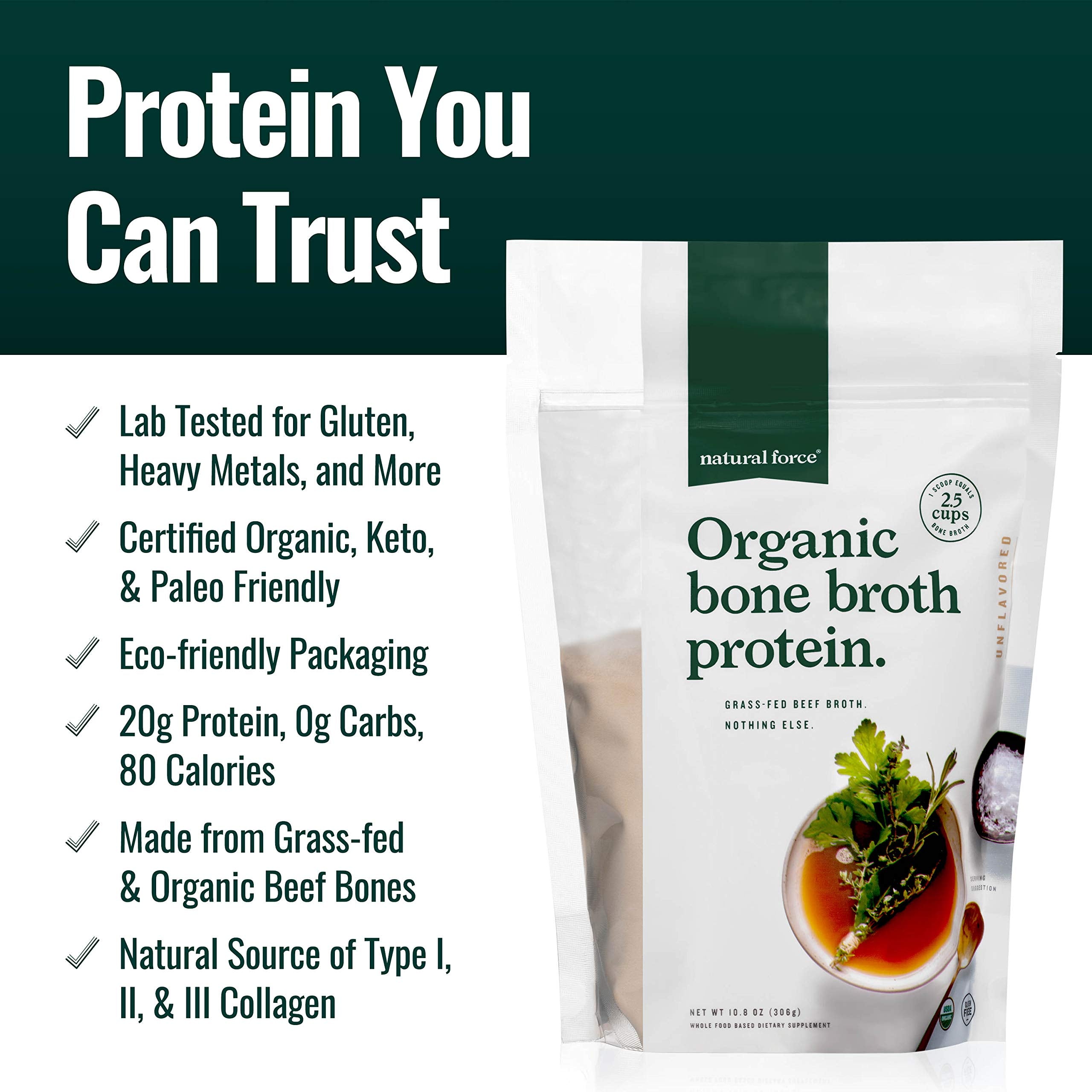 Natural Force Polvo Caldo Orgánico Mezcla Cocina: ideal para guisos y salsas.