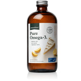 Natural Force Pure Omega-3: bote de vidrio ambar para preservar frescura.