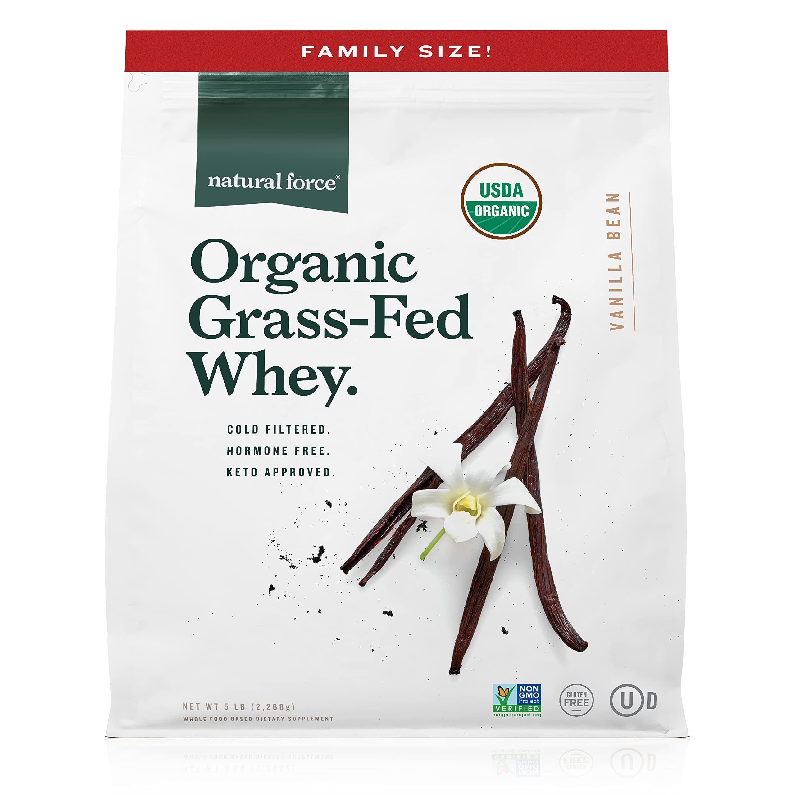 Natural Force Whey orgánico, envase reciclable para un estilo de vida sostenible.