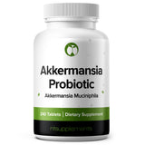 Botella del probiótico Akkermansia Muciniphila de Natural Foundation Supplements para la salud intestinal.