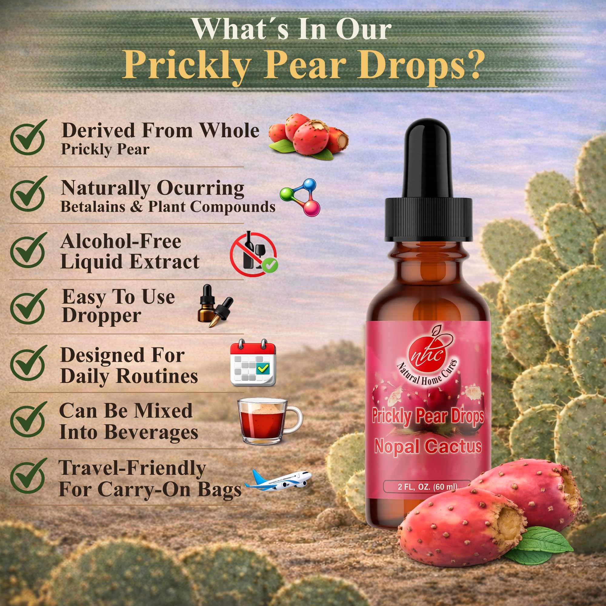 Natural Home Cures gotas sin aditivos para un estilo de vida limpio.