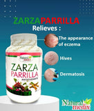 Natural medix Zarzaparrilla, presentación premium para apoyo a la vitalidad masculina y femenina.