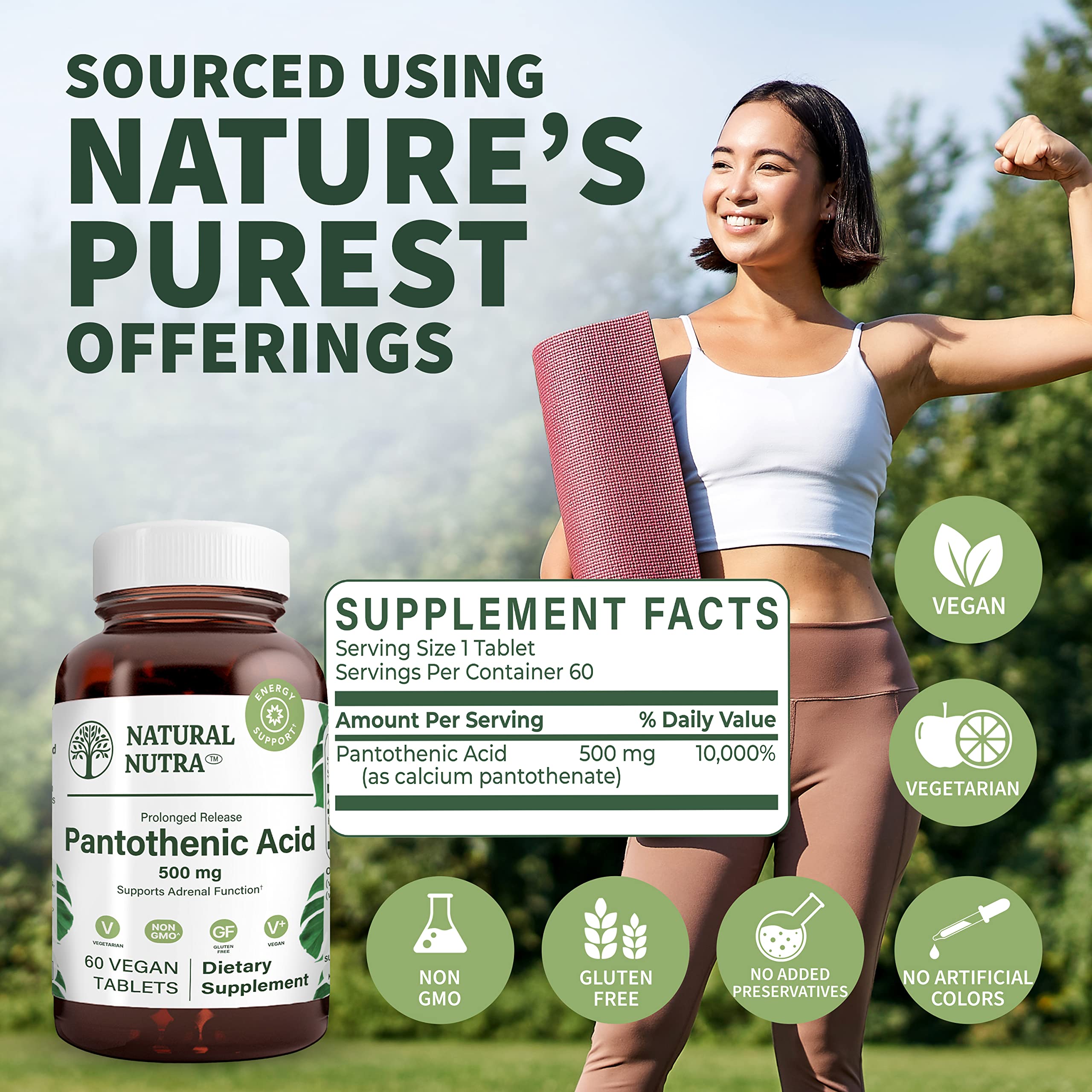 Natural Nutra botella de vidrio ambar para almacenamiento seguro y puro