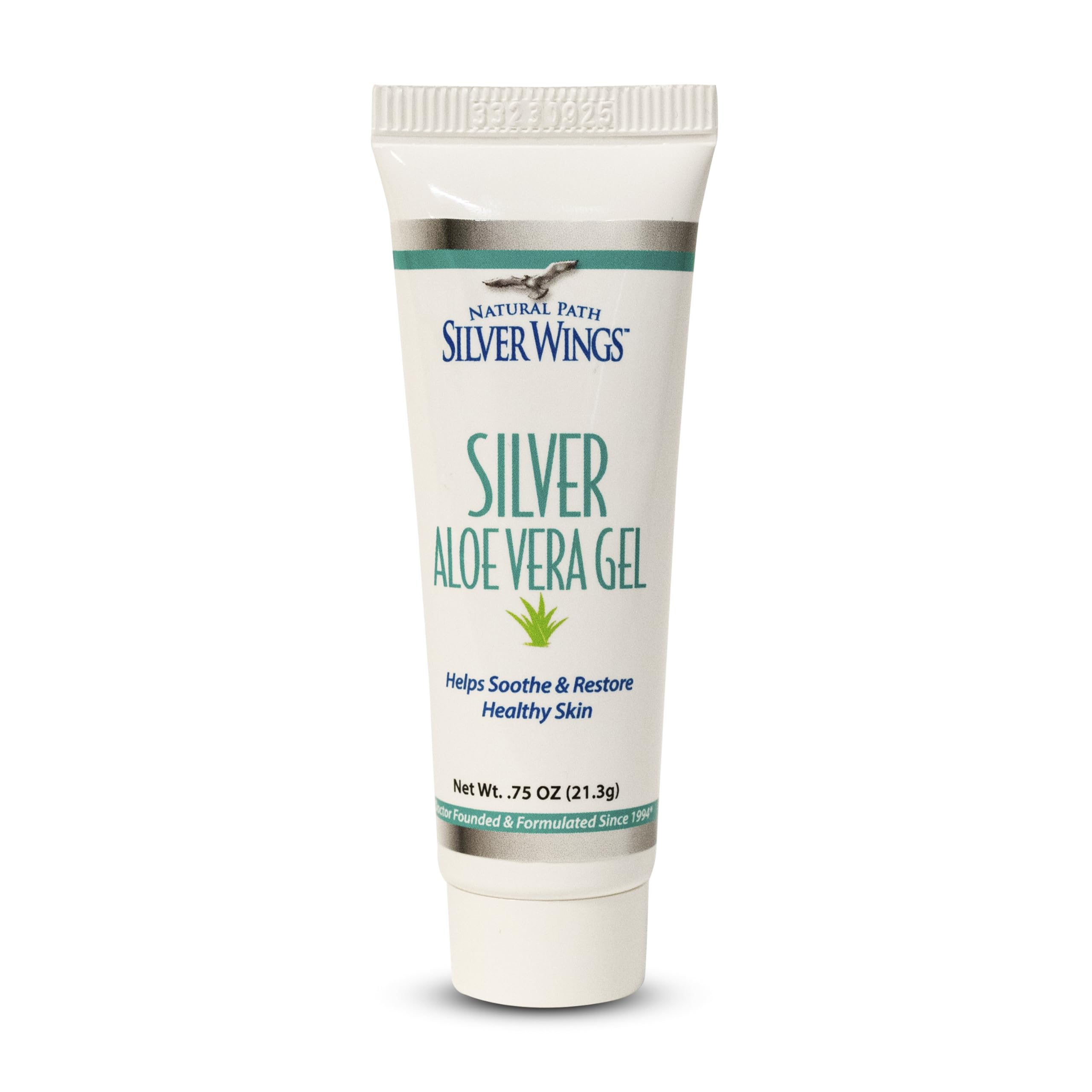Natural Path Silver Wings, bote con gel 200ppm y aloe para piel suave.