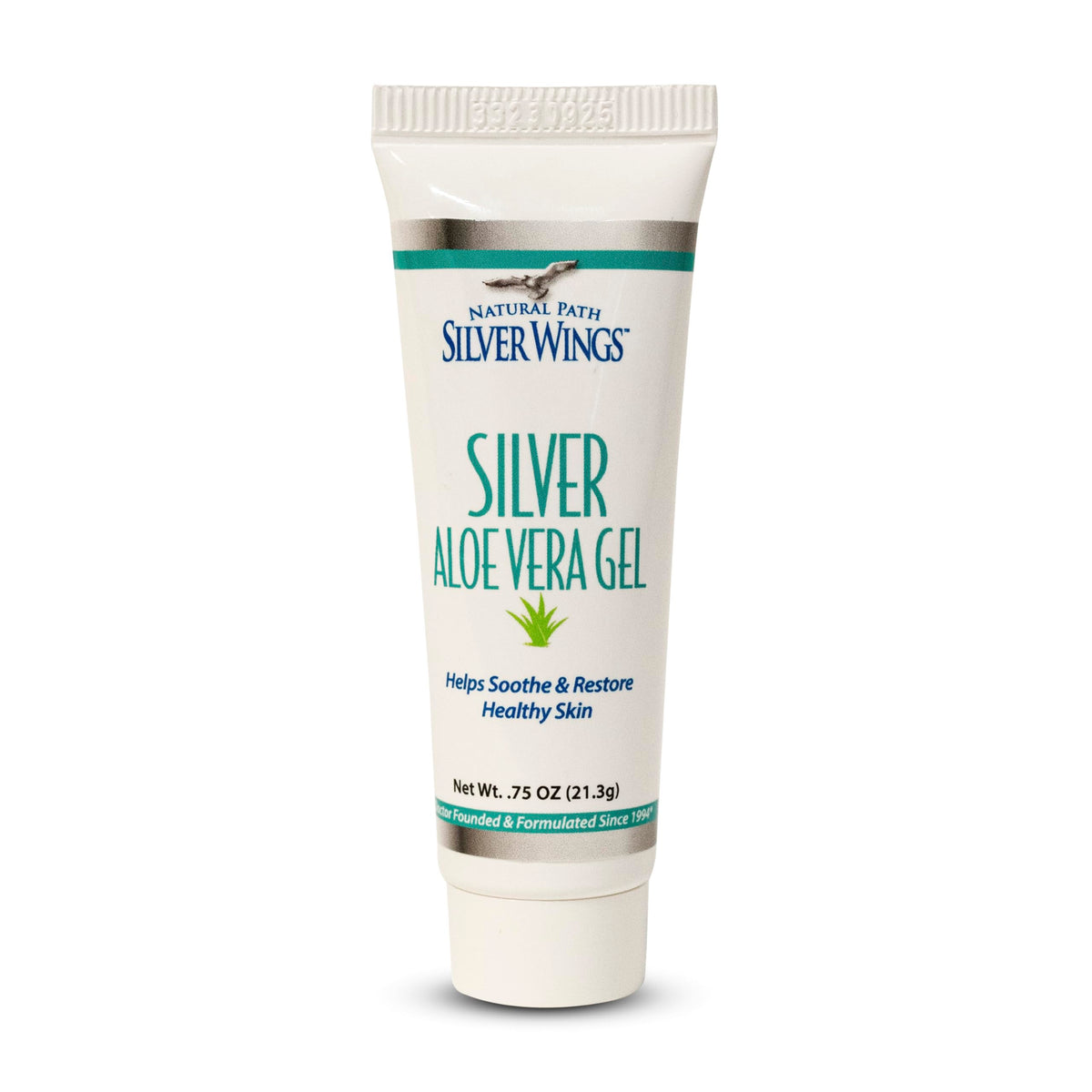 Natural Path Silver Wings, bote con gel 200ppm y aloe para piel suave.