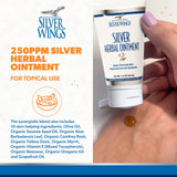 Natural Path Silver Wings ingredientes clave: aceite de oliva y aloe para nutrir la piel.