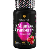 Natural Pick D-Mannose con Cranberry: botella visible para apoyo urinario diario