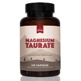 Natural Rhythm Magnesium Taurate 750mg en cápsulas vegetarianas para uso diario.