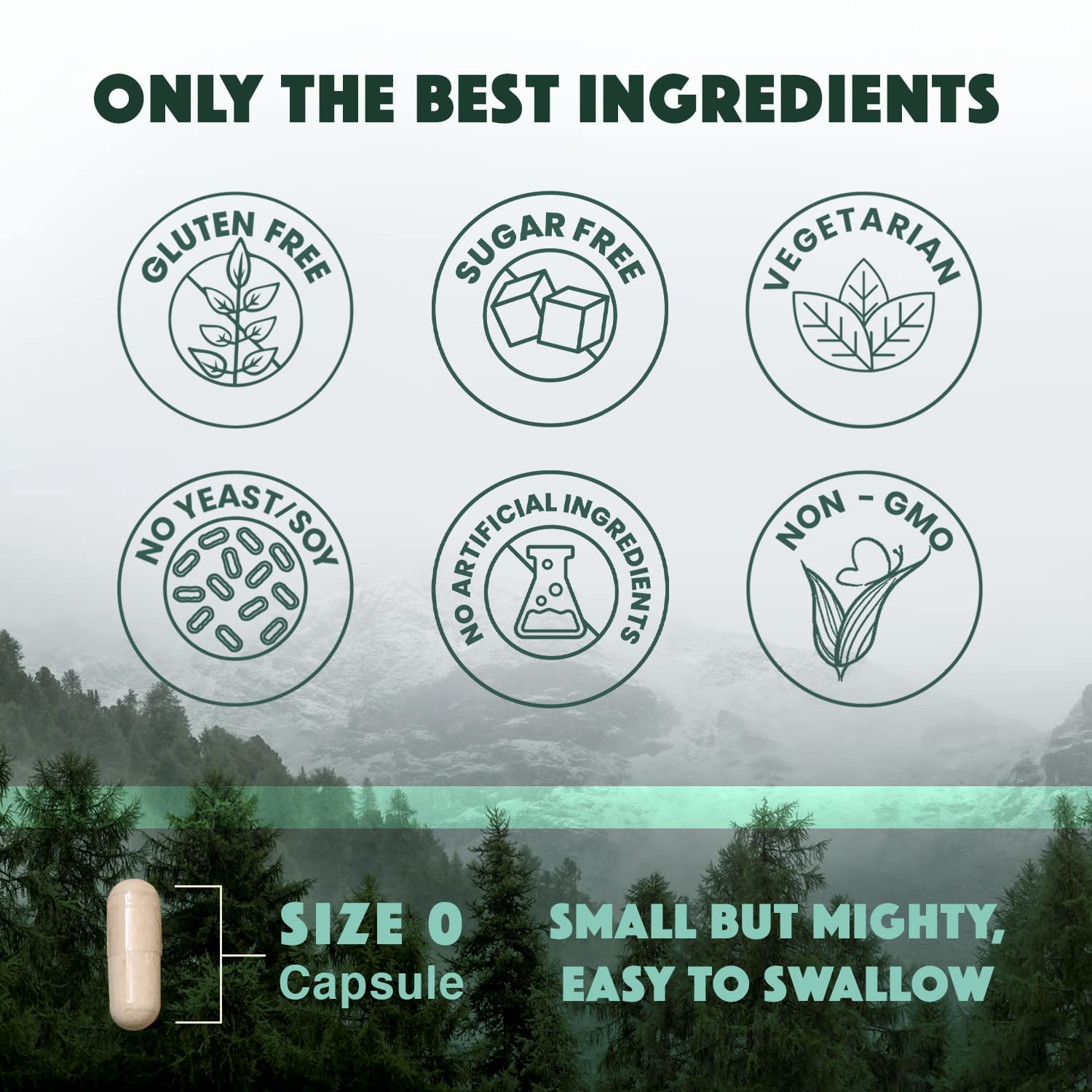 Natural Rhythm Triple Calm — cápsulas pequeñas de magnesio, fácil de tragar.