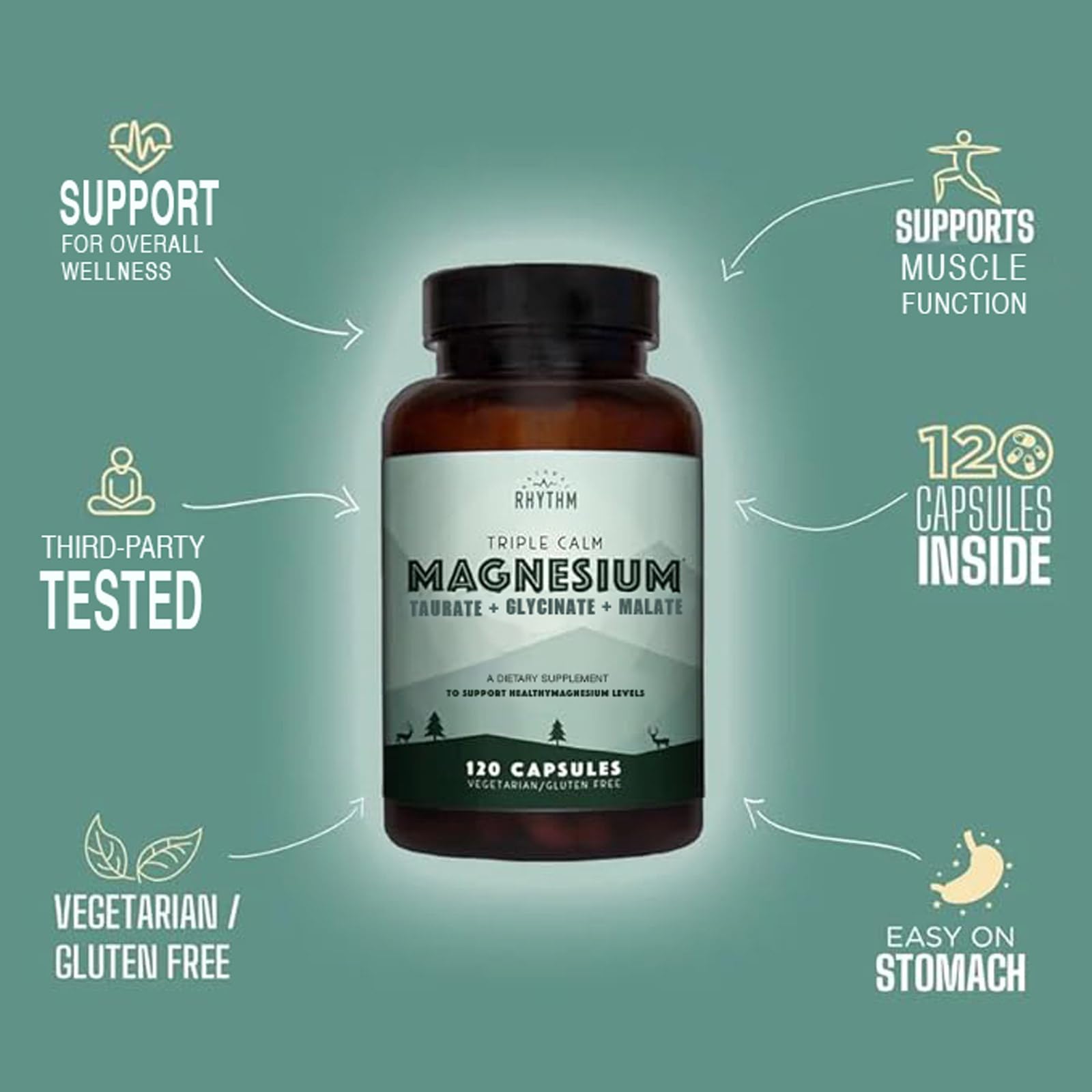 Natural Rhythm Triple Calm — libre de OGM, opción ética para la salud diaria.