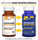 Natural Stacks Dopamine Brain Food: cápsulas en primer plano para apoyo cognitivo diario