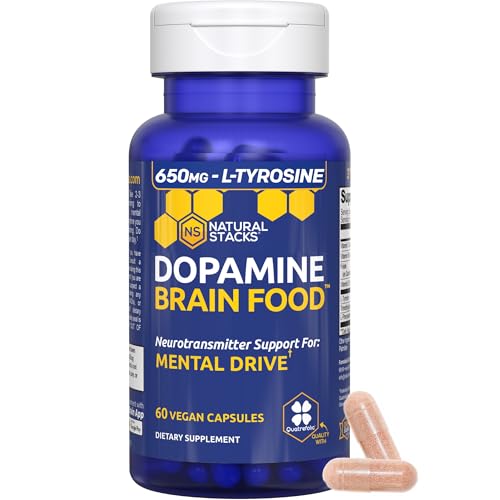 Natural Stacks Dopamine Brain Food: etiqueta informativa con ingredientes clave