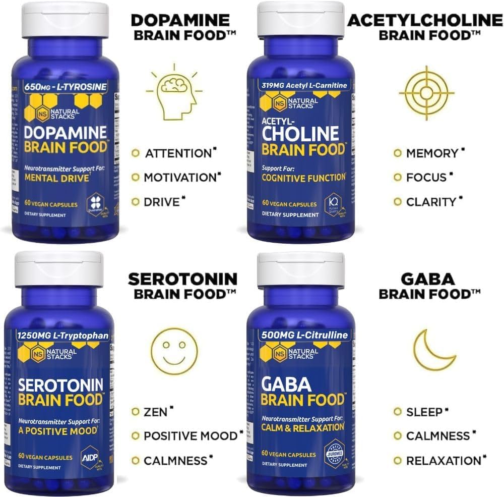 NATURAL STACKS magnesio glicinato para apoyo de neurotransmisores