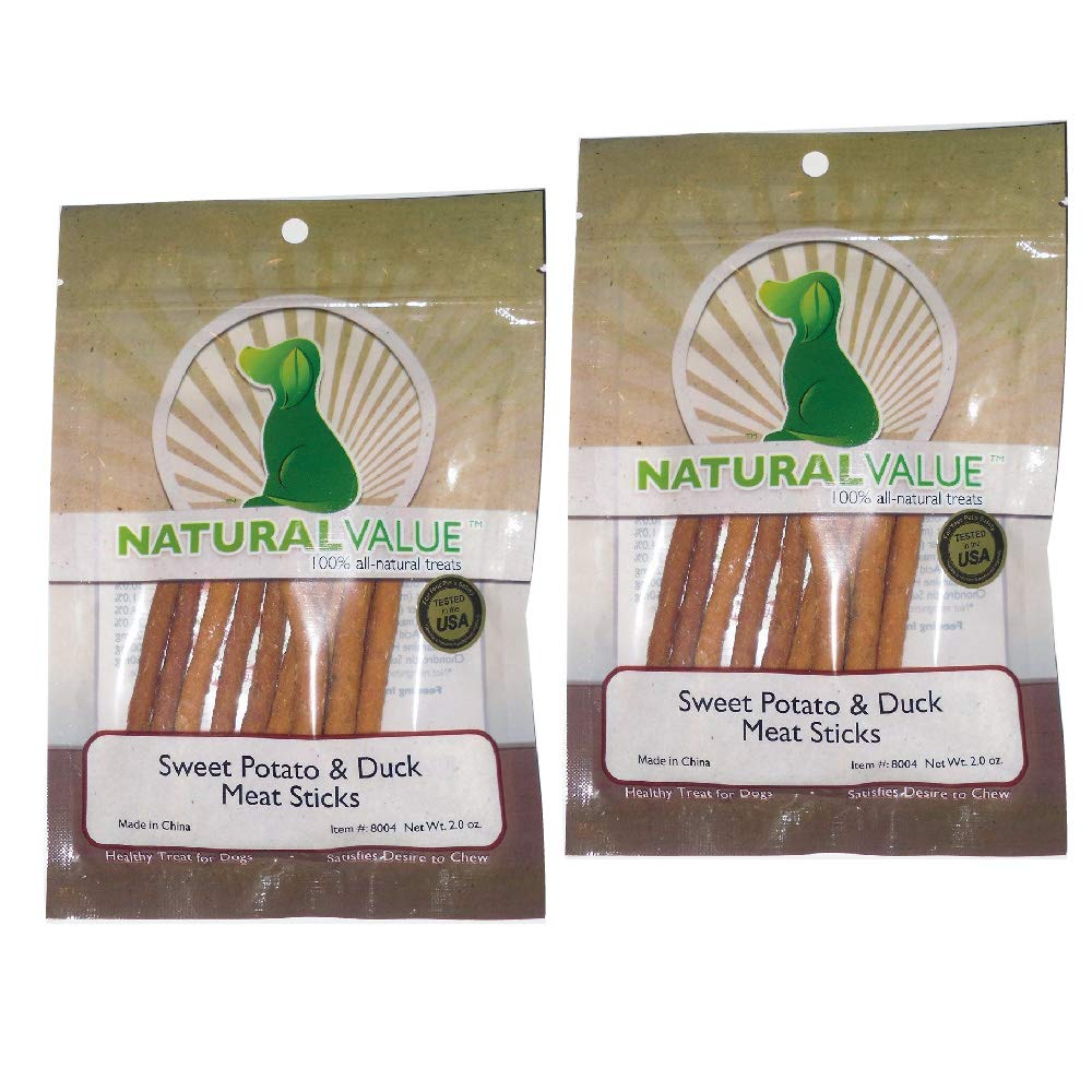 Natural Value palitos masticables de pato y patata dulce para movilidad diaria.