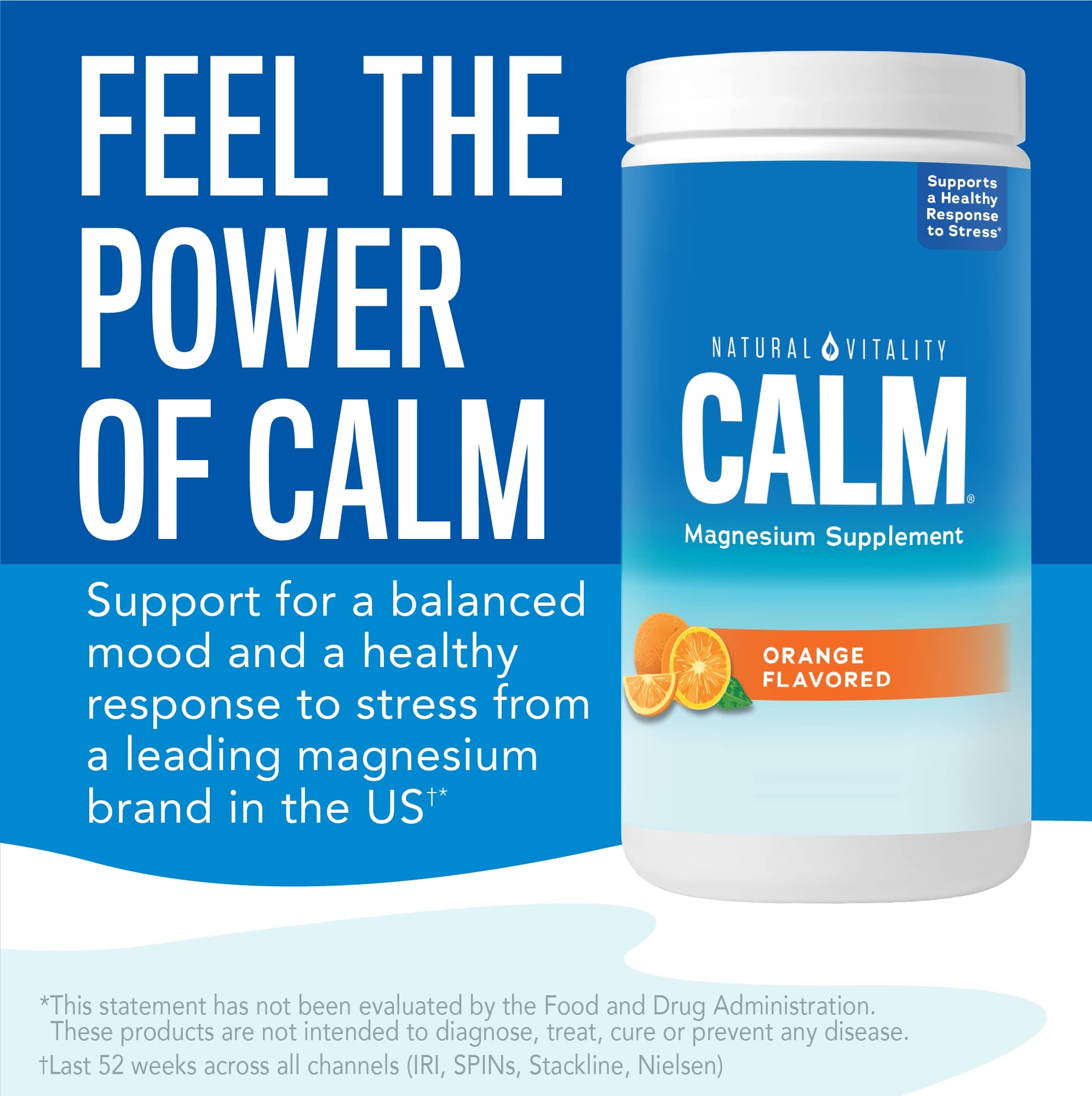 Natural Vitality CALM: efervescente de naranja para relajación ligera.