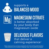 Natural Vitality CALM: etiqueta clara con información de ingredientes.