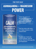 Natural Vitality CALM, etiqueta frontal, destaca ingredientes calmantes y sensaciones de serenidad