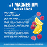 Gominolas Natural Vitality CALM con magnesio citrato para apoyar funciones del corazón y cerebro