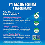 Natural Vitality CALM, sabor cereza en bebida suave para relajación.