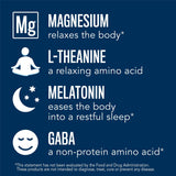 Natural Vitality Calmful Sleep ingredientes clave: magnesio y otros compuestos para el descanso