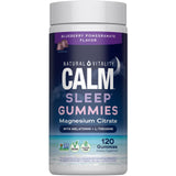 Gomitas Natural Vitality SLEEP en bote con sabor arándano granada para descanso suave