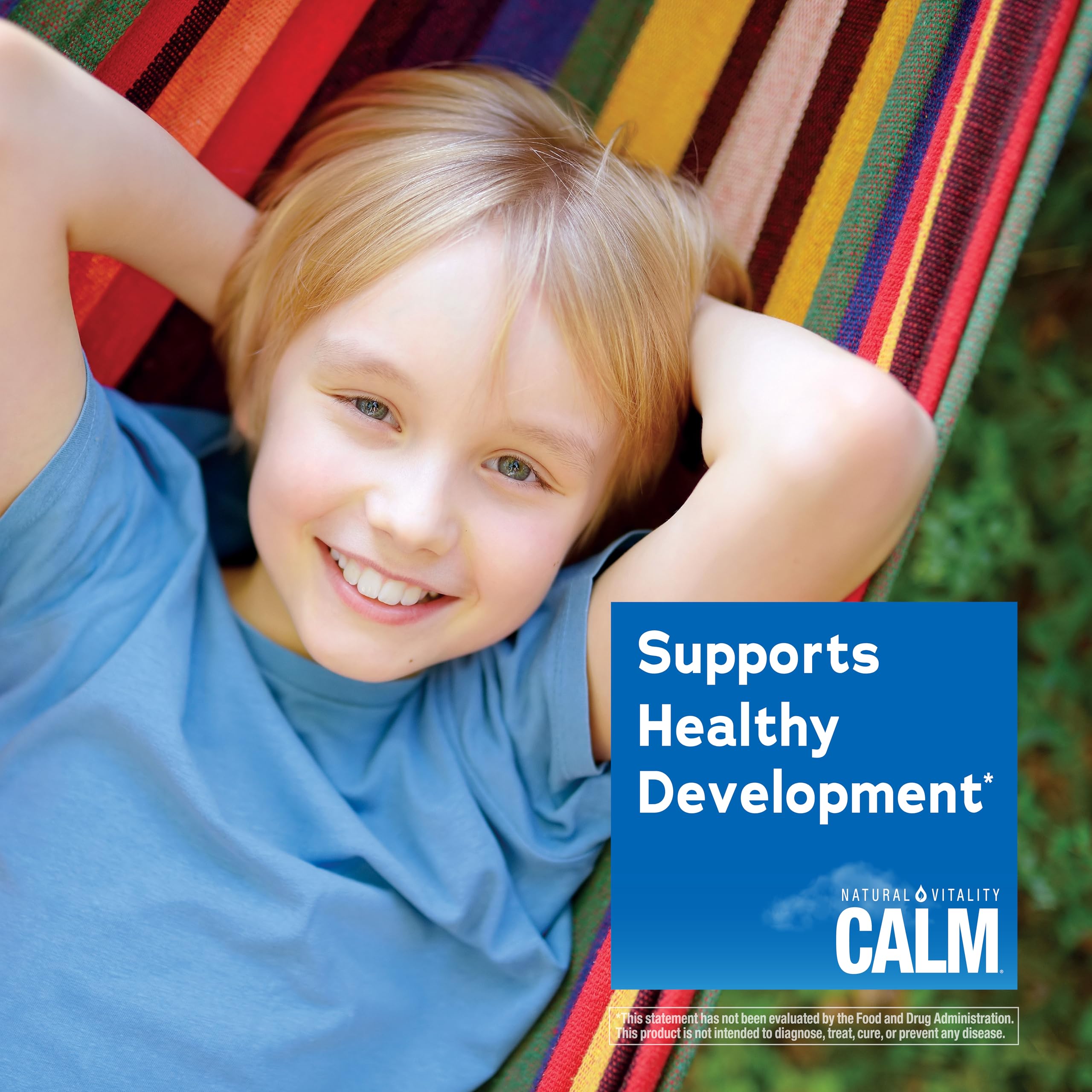 Natural Vitality Kids Calm etiqueta clara transmite seguridad y calidad