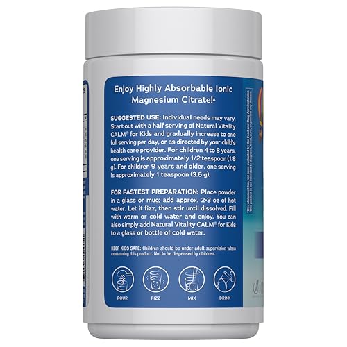 Natural Vitality Kids Calm mezcla en vaso, experiencia sabrosa para niños