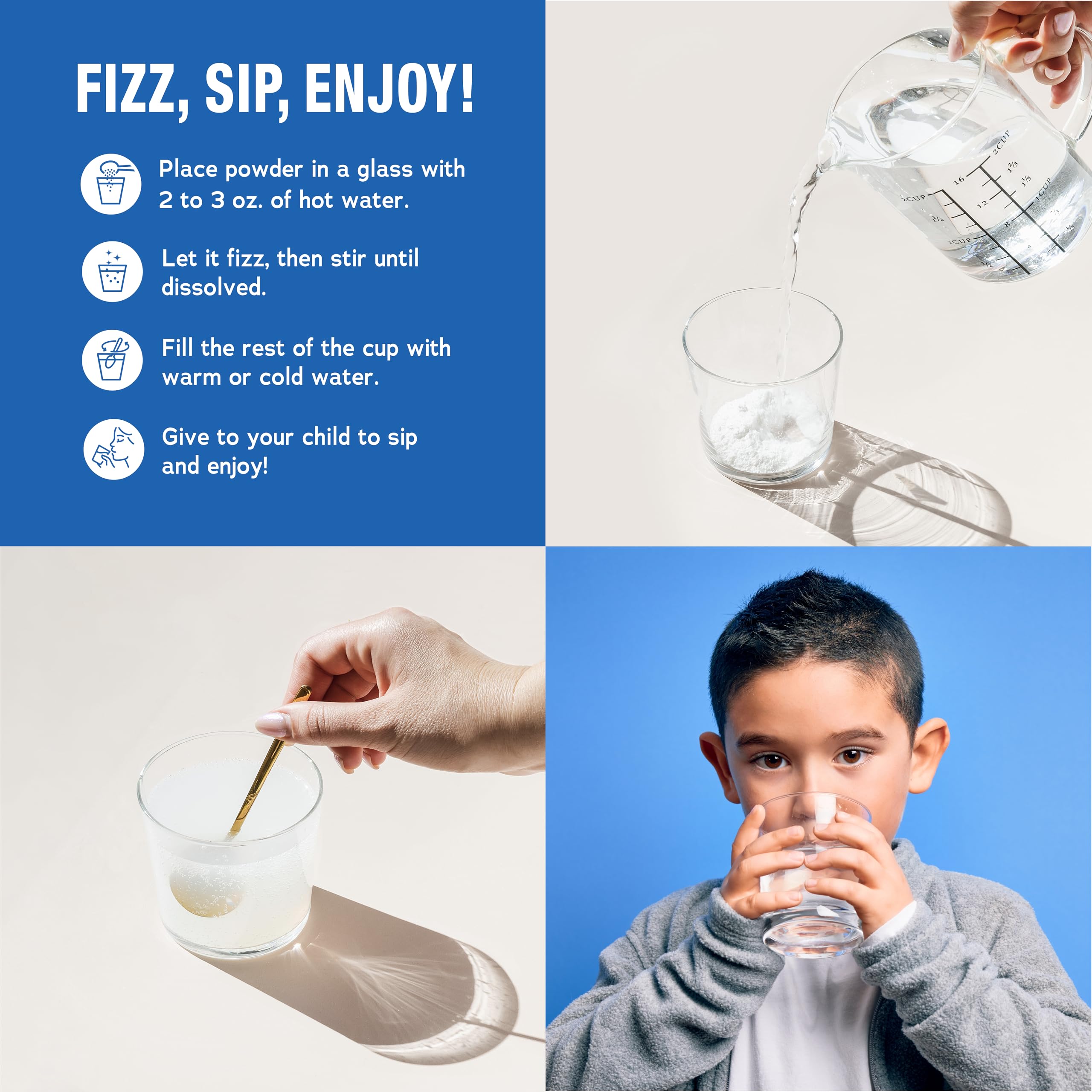 Natural Vitality Kids Calm envase para llevar, útil en la rutina diaria